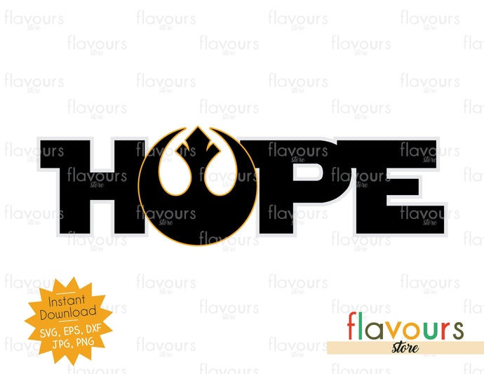 Hope - Star Wars - Cuttable Design Files - FlavoursStore