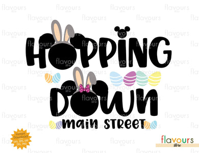 Hopping Down Main Street - SVG Cut File - FlavoursStore