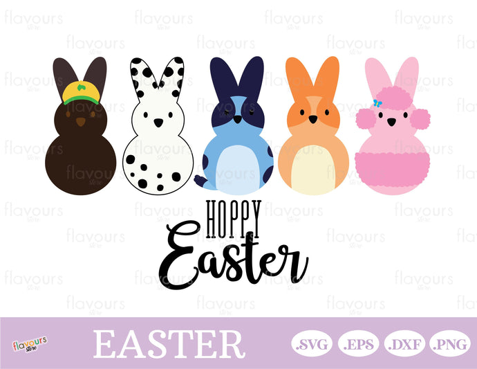Hoppy Easter - Bluey Bunny Peeps - SVG Cut Files - FlavoursStore