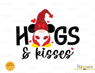 Hugs and Kisses - Mickey Gnome - SVG Cut File - FlavoursStore