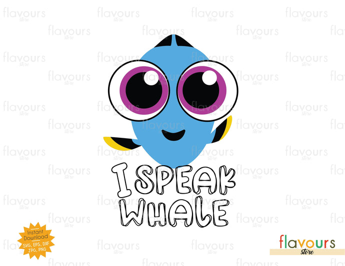 I Speak Whale - SVG Cut File - FlavoursStore