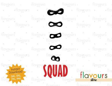 The Incredibles Mask Squad - Cuttable Design Files - FlavoursStore