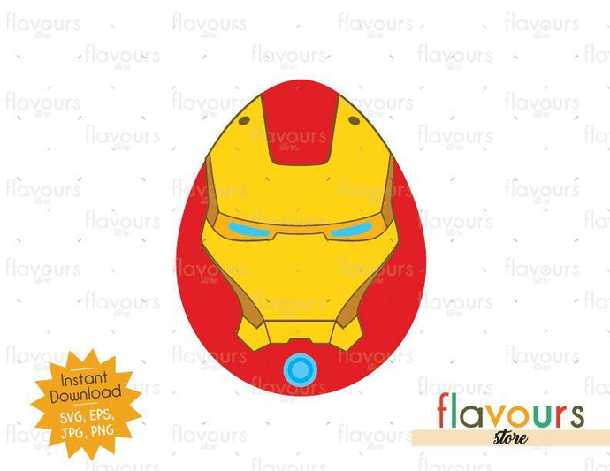 Iron Man Easter Egg - SVG Cut File - FlavoursStore