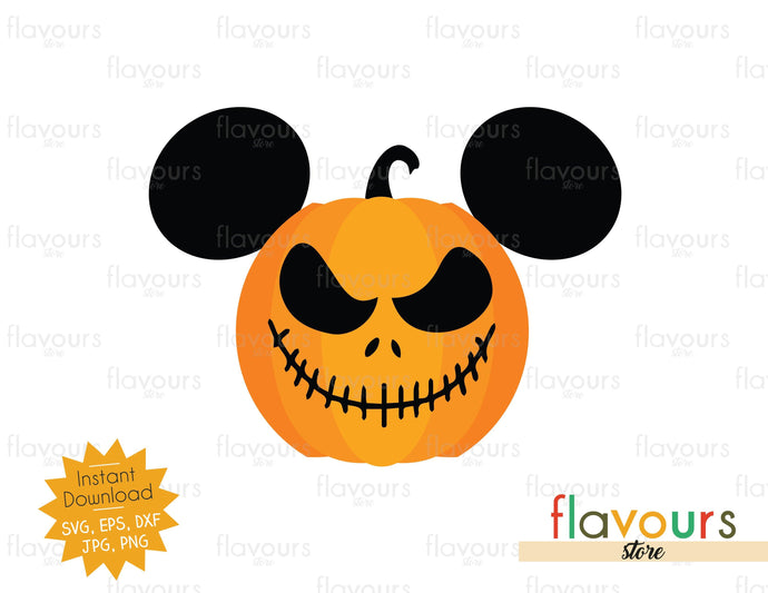 Jack Skellington Pumpkin - SVG Cut File - FlavoursStore