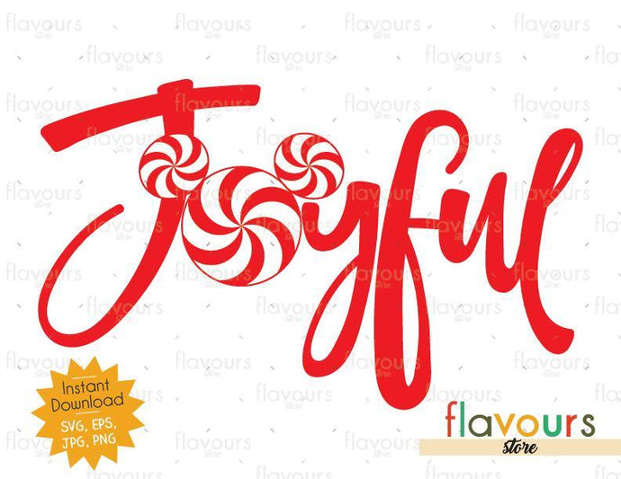 Joyful Mickey Peppermint - SVG Cut File - FlavoursStore