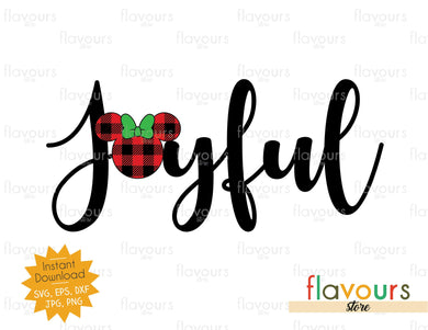 Joyful - Minnie Ears - SVG Cut File - FlavoursStore