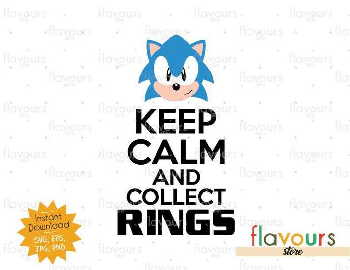 Keep Calm and Collect Rings - SVG Cut File - FlavoursStore