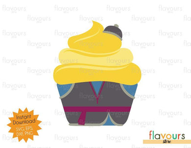 Kristoff Cupcake - Frozen - SVG Cut File - FlavoursStore