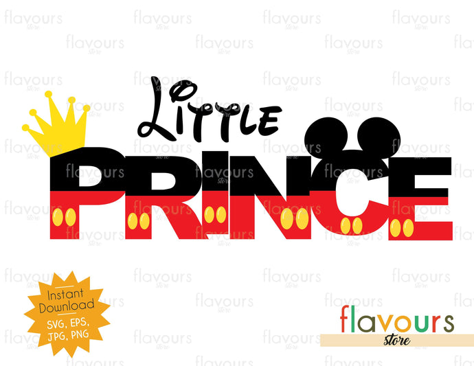 Little prince - Mickey Ears - Instant Downlaoad - SVG Cut File - FlavoursStore