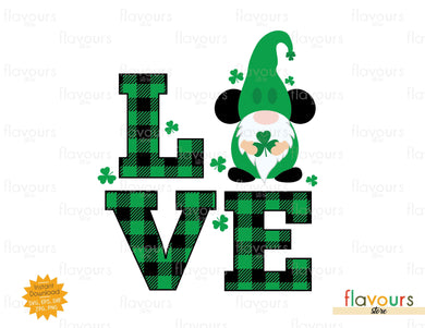 Love - Irish Gnome - SVG Cut File - FlavoursStore