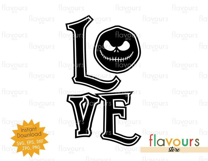 Love - Jack - Halloween - SVG Cut File - FlavoursStore