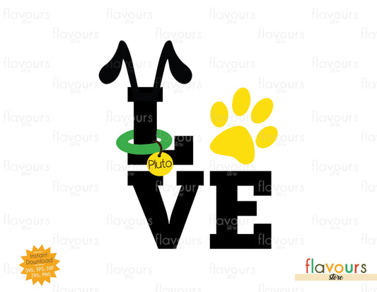 Love - Pluto - SVG Cut File - FlavoursStore