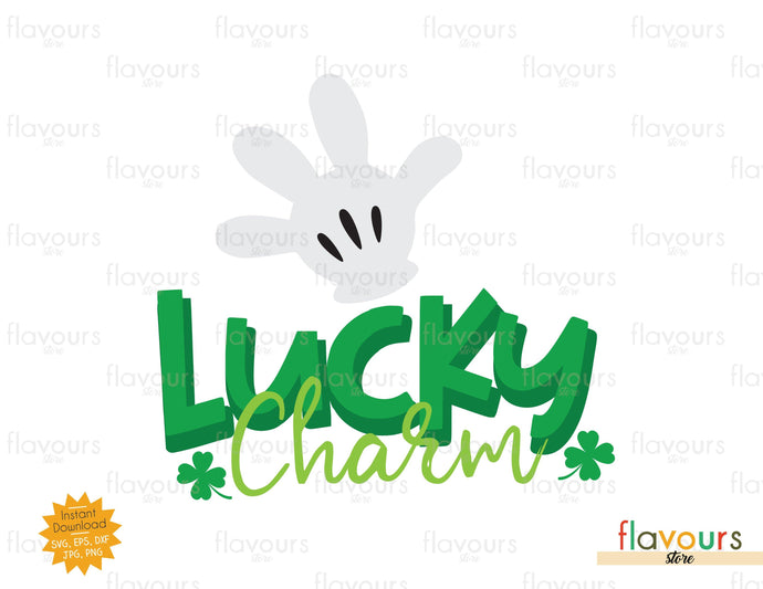 Lucky Charm Mickey Glove - SVG Cut File - FlavoursStore
