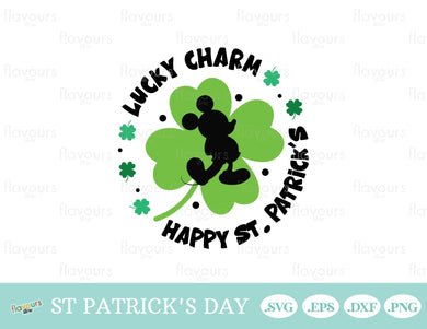 Lucky Charm St Patrick's Day Mickey - SVG Cut File - FlavoursStore