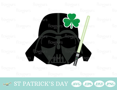 Lucky Darth Vader, St Patrick's Day - SVG Cut File - FlavoursStore