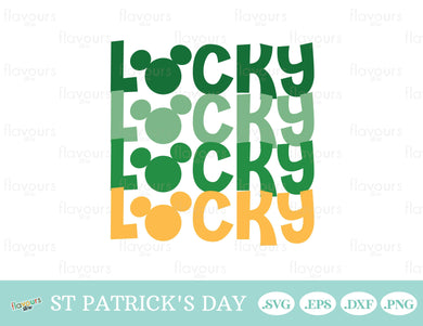 Lucky Mickey Head, St Patrick's Day Mickey - SVG Cut File - FlavoursStore