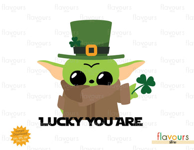 Lucky You Are Yoda - SVG Cut File - FlavoursStore