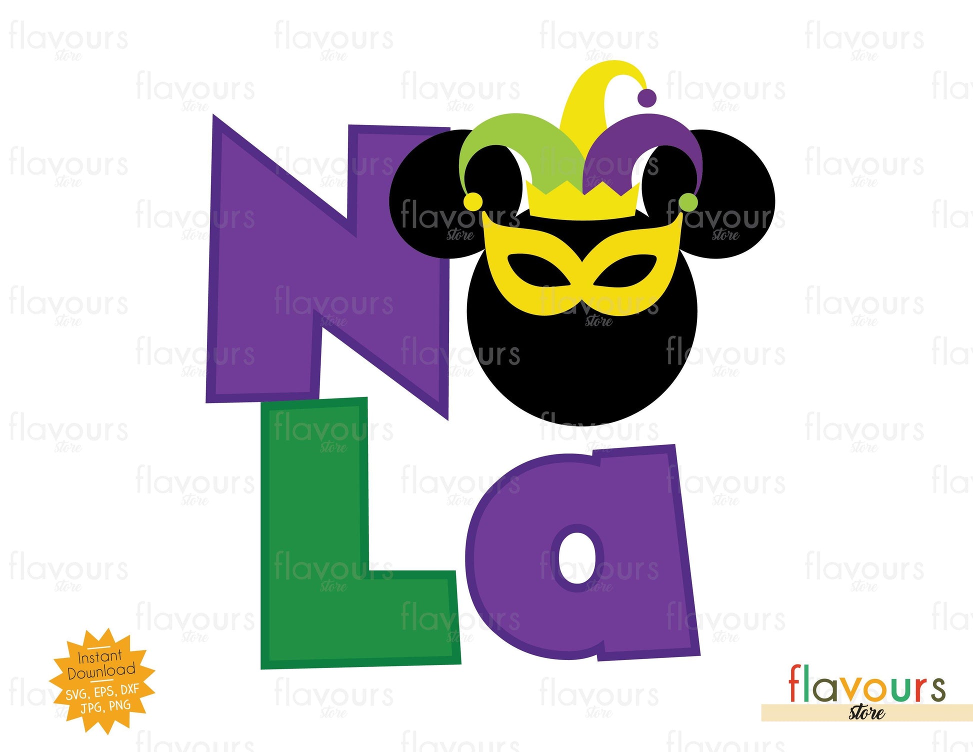 Mardi Gras Nola - SVG Cut File - FlavoursStore