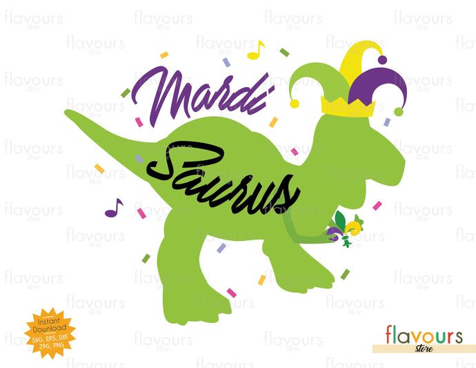 Mardi Saurus - SVG Cut File - FlavoursStore