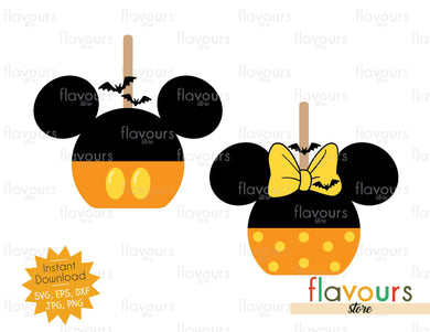 Mickey And Minnie Halloween Treats - SVG Cut File - FlavoursStore