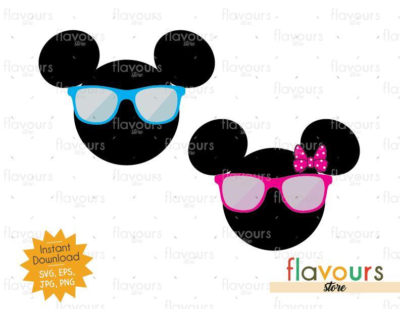 Mickey And Minnie Summer Inspired - Instant Download - SVG Cut File - FlavoursStore