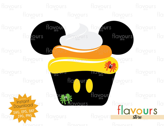 Mickey Cupcake Candy Corn - Disney Halloween - SVG Cut File - FlavoursStore