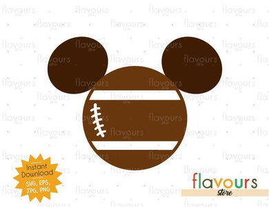 Mickey Football Ears - Instant Download - SVG Files - FlavoursStore
