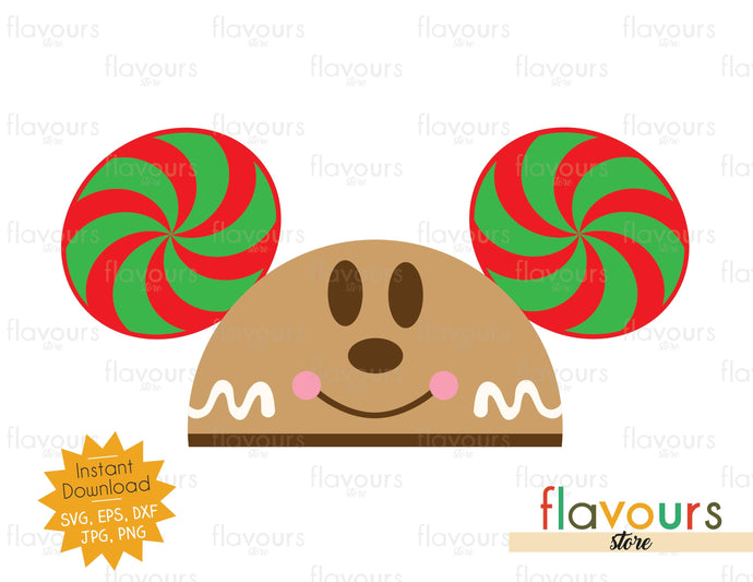 Mickey Gingerbread Hat Ears - SVG Cut File - FlavoursStore