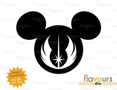 Mickey Jedi Order - Star Wars - Cuttable Design Files - FlavoursStore