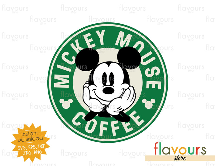 Mickey Mouse Coffee - SVG Cut File - FlavoursStore