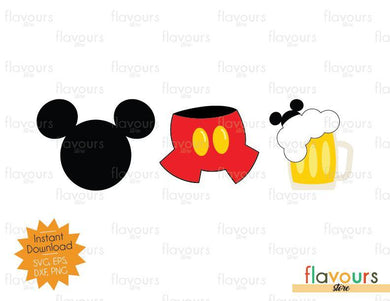 Mickey Pants Beer - Disney Epcot - SVG Cut File - FlavoursStore