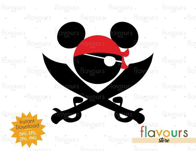 Mickey Pirate - Instant Download - SVG Cut File - FlavoursStore