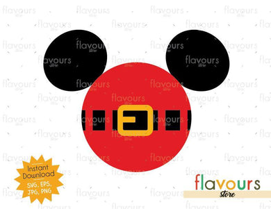 Mickey Santa - Disney Christmas - SVG Cut File - FlavoursStore