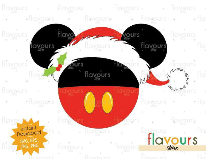 Mickey Santa Hat - SVG Cut File - FlavoursStore