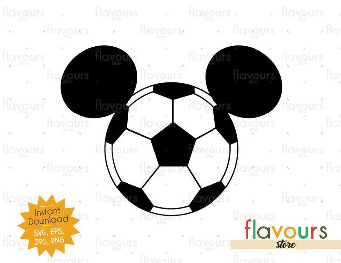 Mickey Soccer Ears - Instant Download - SVG Files - FlavoursStore