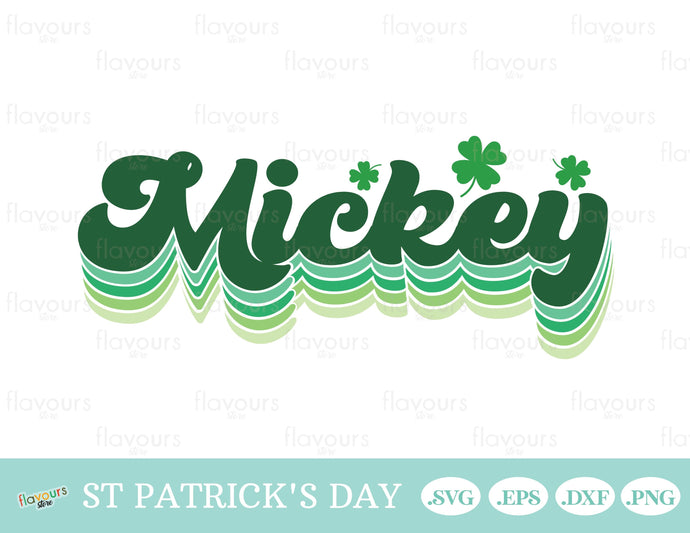 Mickey Lettering St Patrick's Day, St Patrick's Day Mickey - SVG Cut File - FlavoursStore