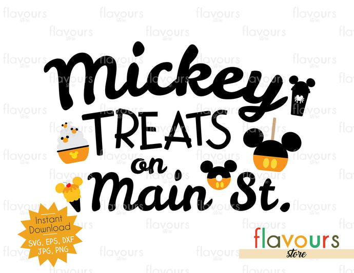 Mickey Treats On Main St - Halloween - SVG Cut File - FlavoursStore