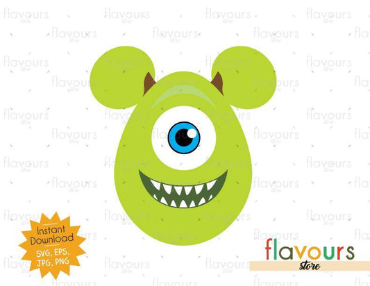 Mike Wazowski Easter Egg - SVG Cut File - FlavoursStore