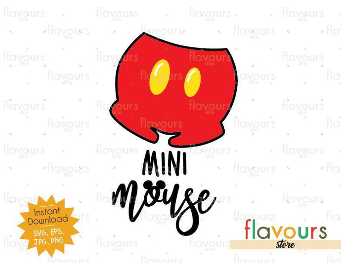 Mini Mouse - Mickey Pants - Instant Download - SVG Cut File - FlavoursStore