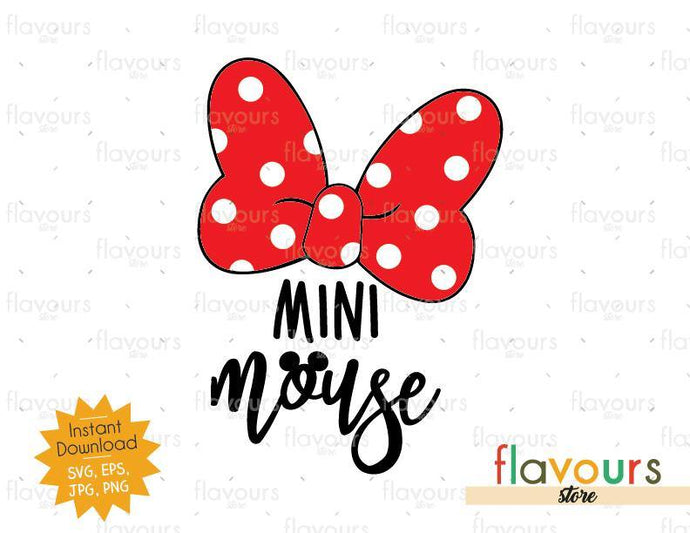 Mini Mouse - Minnie Bow - Instant Download - SVG Cut File - FlavoursStore