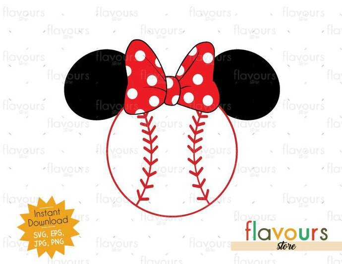 Minnie Baseball Ears - Instant Download - SVG Files - FlavoursStore