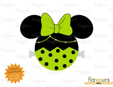 Minnie Frankenstein Ears - Disney Halloween - SVG Cut File - FlavoursStore