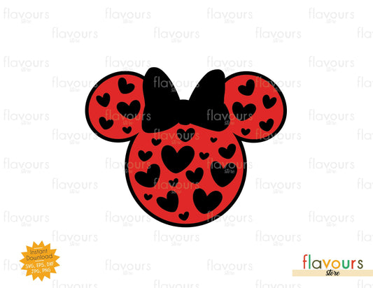 Minnie Leopard Heart - SVG Cut File - FlavoursStore