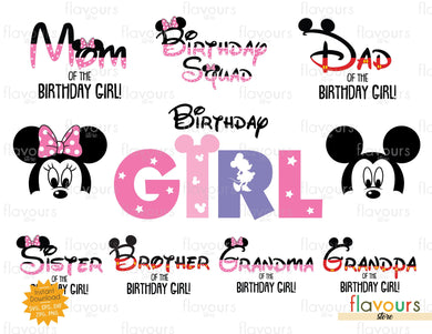 Minnie Mouse Birthday Girl - SVG Cut File - FlavoursStore