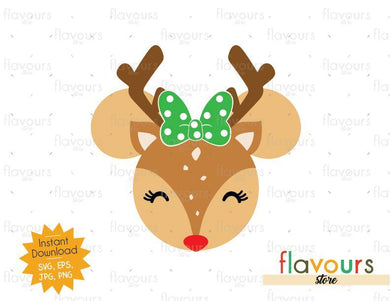 Minnie Reindeer - SVG Cut File - FlavoursStore