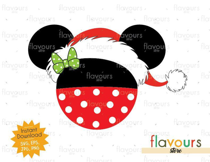 Minnie Santa Hat - SVG Cut File - FlavoursStore