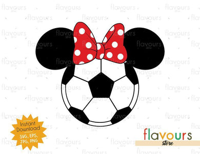 Minnie Soccer Ears - Instant Download - SVG Files - FlavoursStore