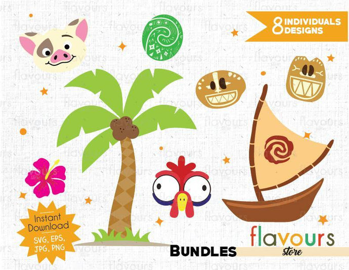 Moana Bundle - Instant Download - SVG Cut File - FlavoursStore