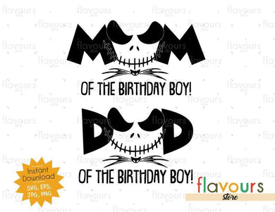 Mom and Dad of the Birthday Boy - Jack - Instant Download - SVG FILES - FlavoursStore