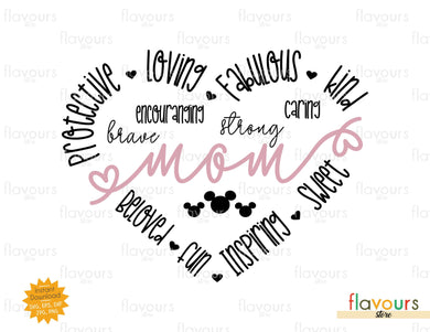 Mom Heart - SVG Cut File - FlavoursStore